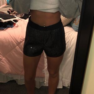 Black sequence shorts
